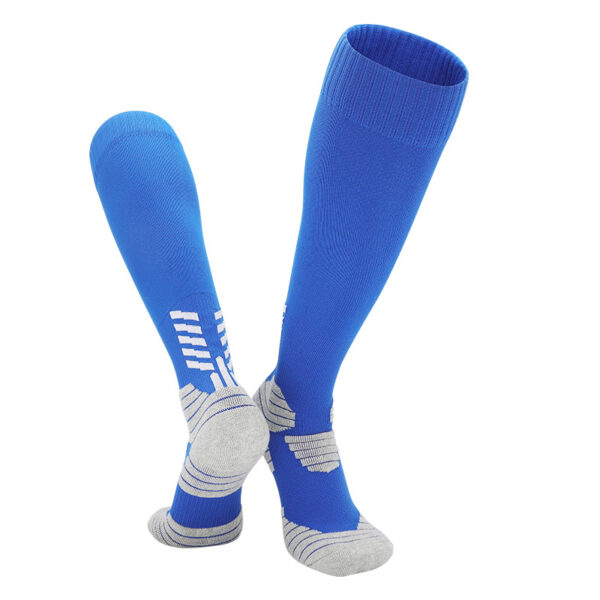 Cotton Sports Football Socks Blue High