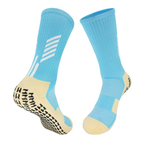 Short Grip Soccer Socks Light Blue