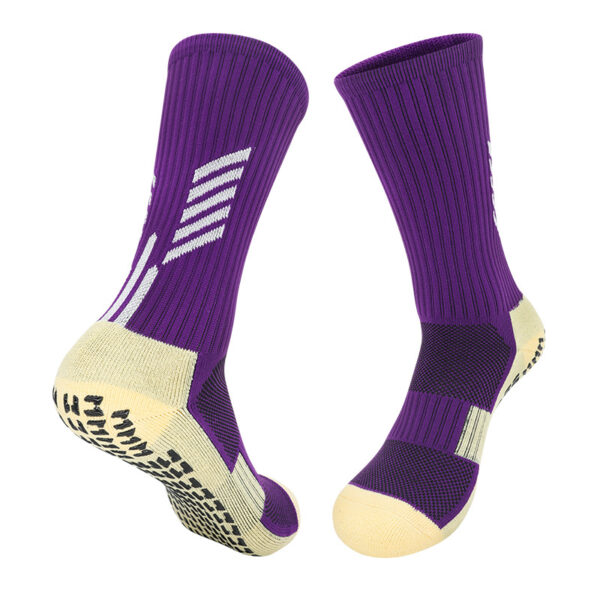 Short Grip Soccer Socks Purple
