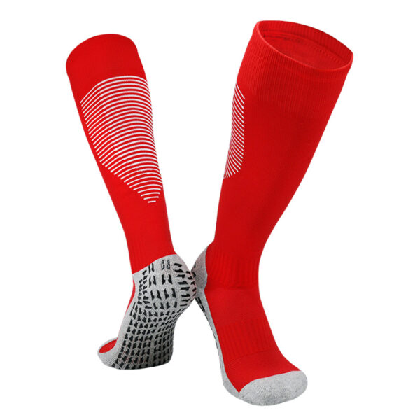 Knee High Adult Grip Soccer Socks Red