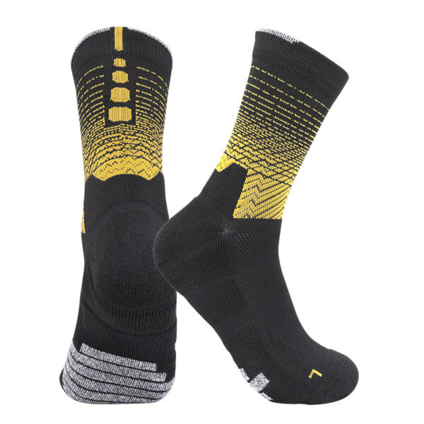 black and gold basketball socks