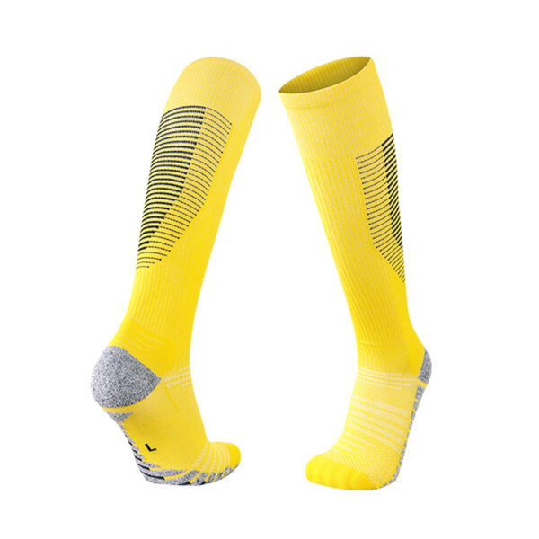Knee High Adult Soccer Socks Yellow