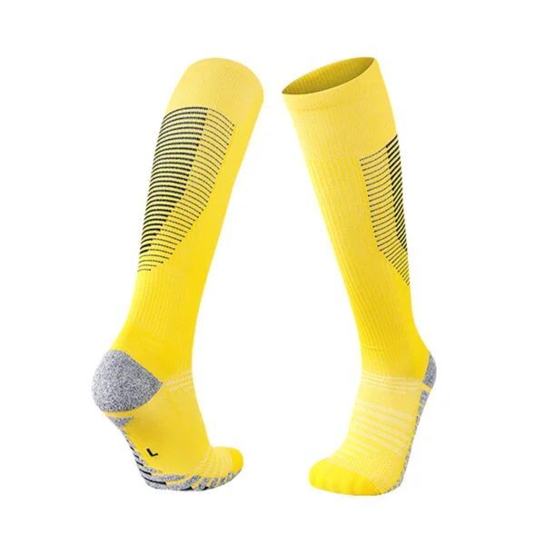 Knee High Adult Soccer Socks Yellow