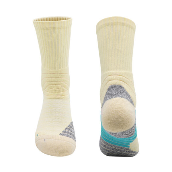 Mid Pro Basketball Socks Yellow