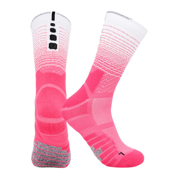 pink white basketball socks