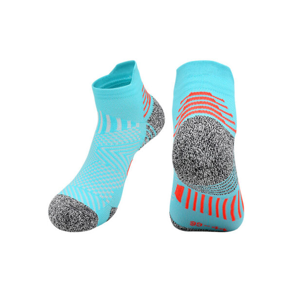 Blister Proof Quarter Running Socks Lake Blue