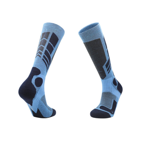 Cotton Thermal Ski Socks Royal Blue