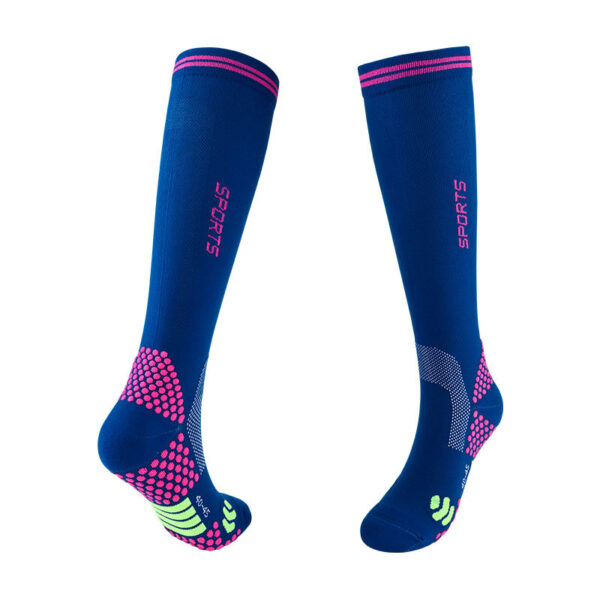 Knee Athletic Compression Socks Navy Blue