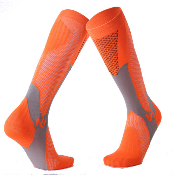 Knee High Hiking Compression Socks Orange