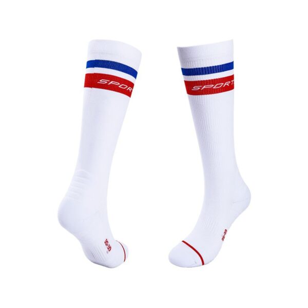 Knee Sports Compression Socks White for Women