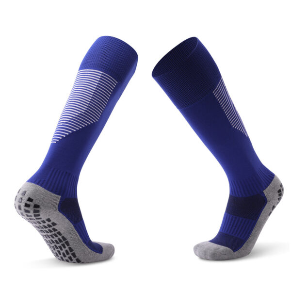 Mens Sports Soccer Grip Socks Royal Blue