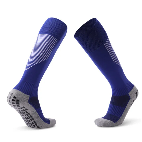 Mens Sports Soccer Grip Socks Royal Blue