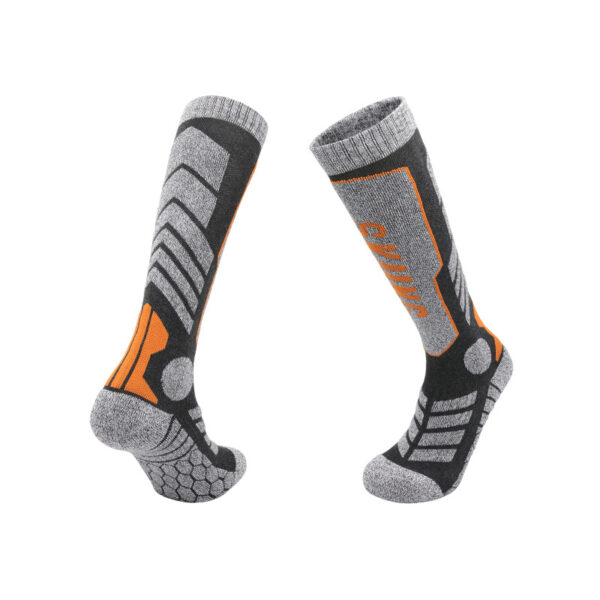 Padded Thick Ski Socks Grey