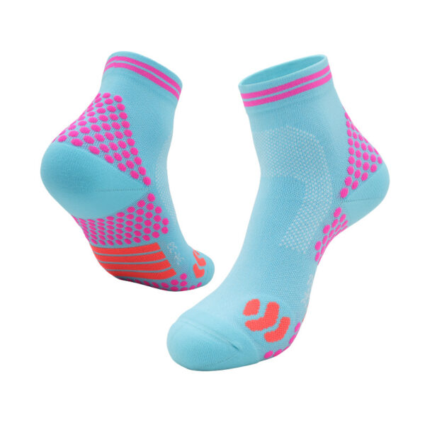 Short Compression Running Socks Sky Blue