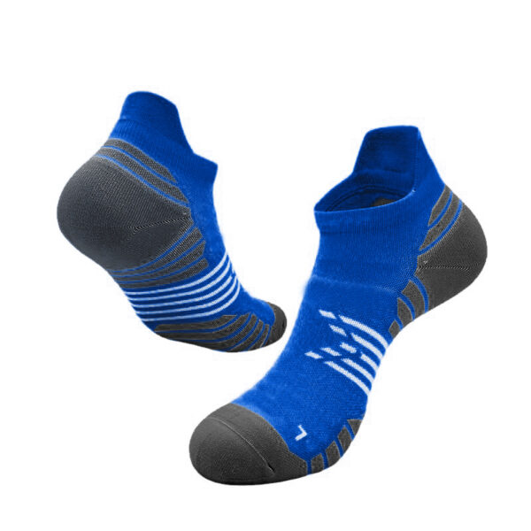 Striped Breathable Running Socks Deep Blue