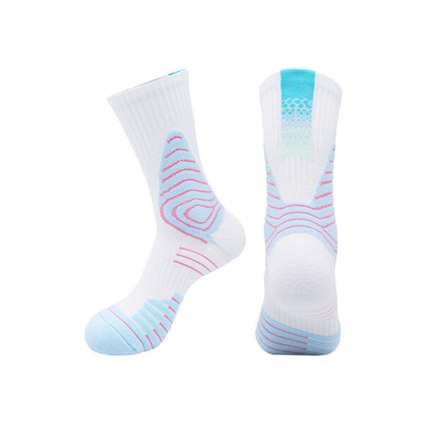 Athletic Crew Basketball Socks Red White Blue