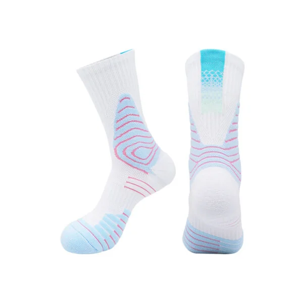 Athletic Crew Basketball Socks Red White Blue