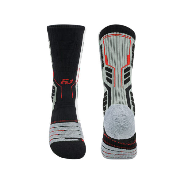 Thick Basketball Socks Black Grey