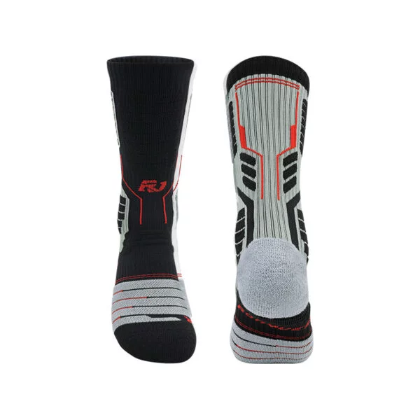 Thick Basketball Socks Black Grey
