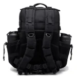 45L Tactical Meal Prep Management Backpack Black Back