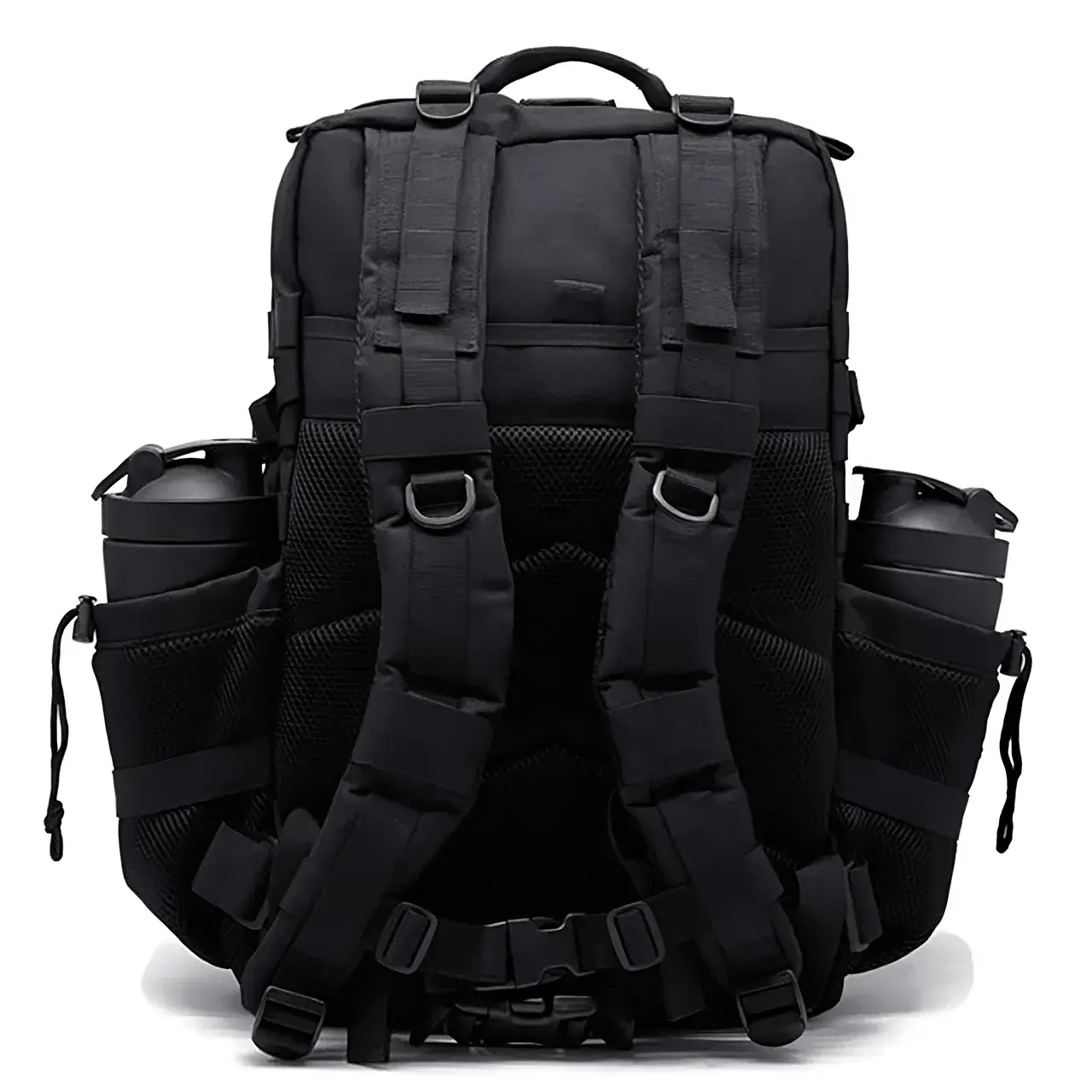 45L Tactical Meal Prep Management Backpack Black Back