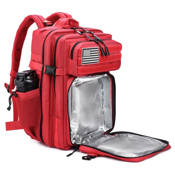 45L Tactical Meal Prep Management Backpack Red (1)