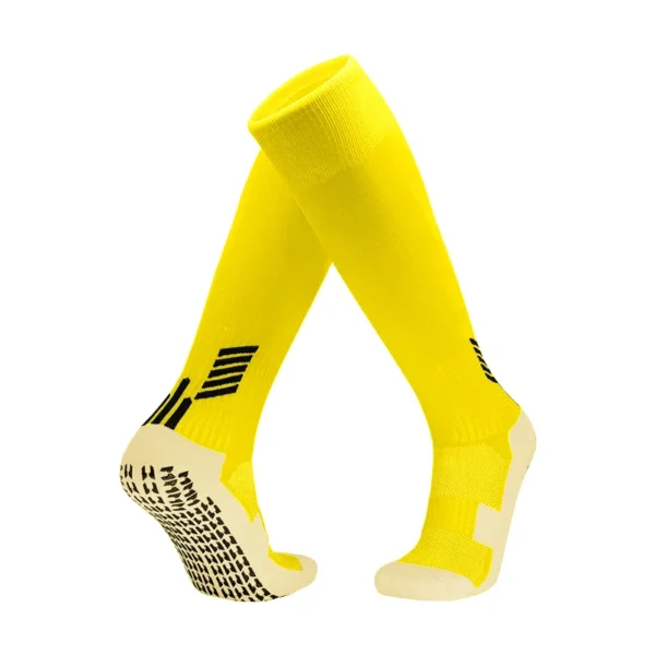 Knee Grip Soccer Socks Yellow