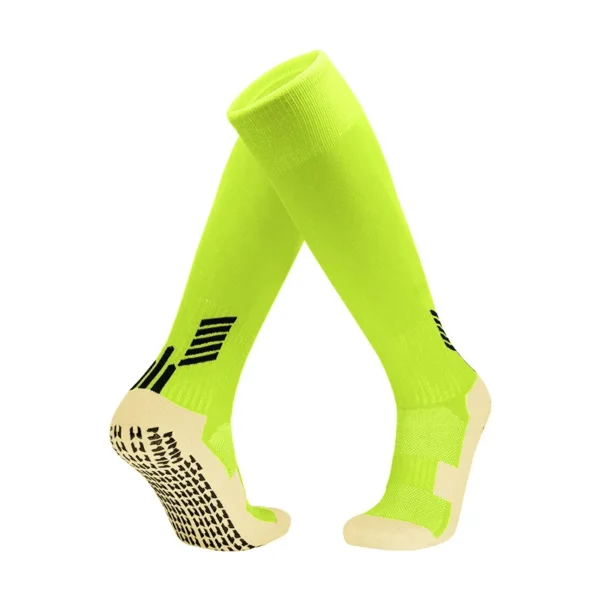 Knee High Grip Soccer Socks Lime Green