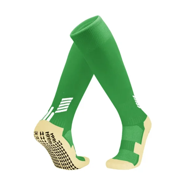 Long Grip Football Socks Green