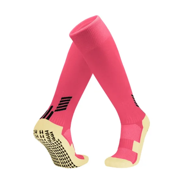Long Grip Soccer Socks Rosy