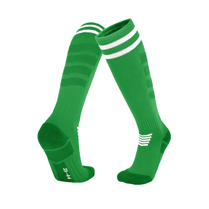 Over Knee Stripe Soccer Socks Black