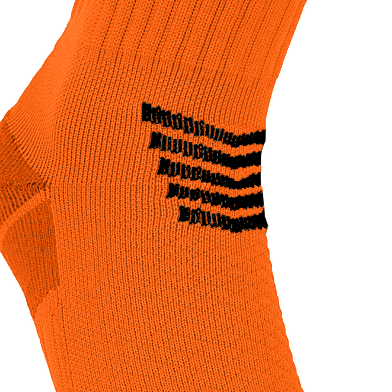 Over Knee Stripe Soccer Socks Orange (6)
