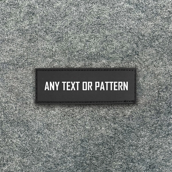 Custom Black Rubber Patch