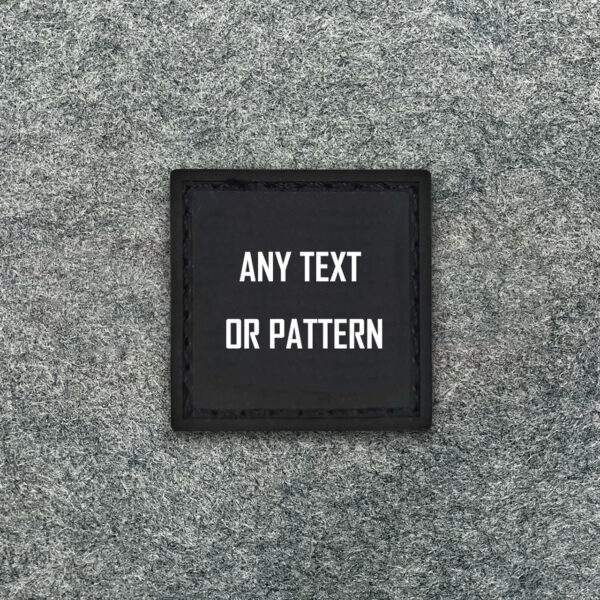 Custom Black Rubber Patch