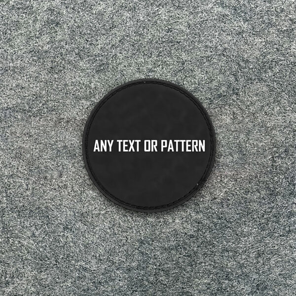 Custom Black Rubber Patch