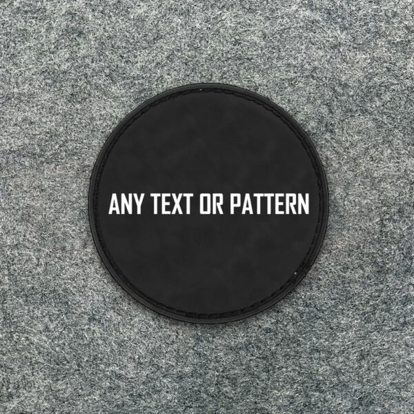 Custom Black Rubber Patch