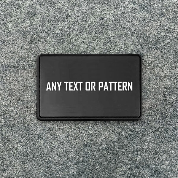 Custom Black Rubber Patch