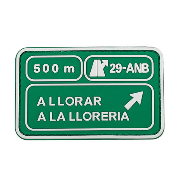 500m Rubber Patches Green