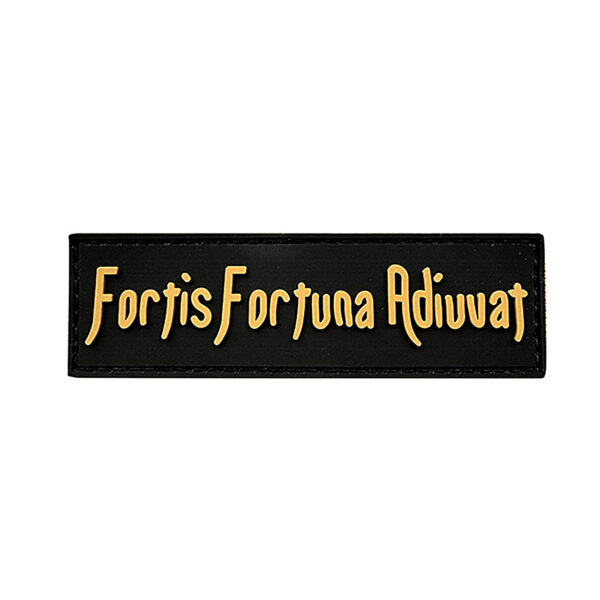 Fortis Fortuna Adiuvat Rubber Patches Yellow