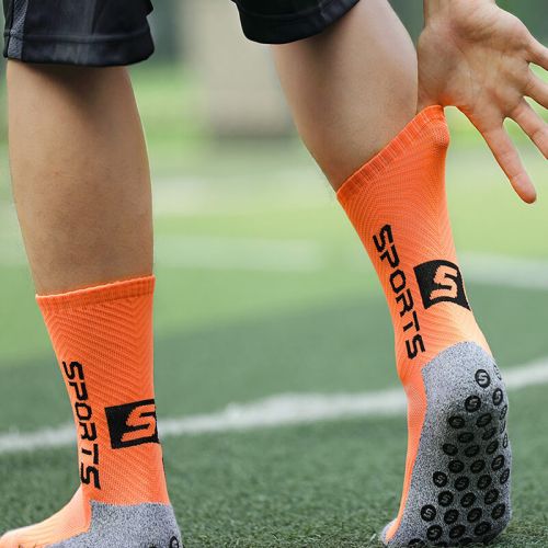 Orange soccer grip socks Orange soccer grip socks